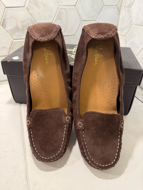 Cole Haan Shoes - Cole Haan NikeAir Collab Candyce Brown Suede Loafers Sz 7 Box Flats Moccasin